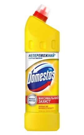 DOMESTOS-Средство для мытья универсальное Domestos Лимонная свежесть 24 часа 1000 мл-4605922015468-