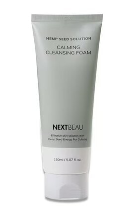 NEXTBEAU-Пінка для вмивання заспокійлива Nextbeau Hemp seed 150 мл-8809696981127-