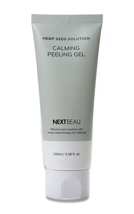 NEXTBEAU-Гель-пілінг для обличчя заспокійливий Nextbeau Hemp seed 100 мл-8809696981134-