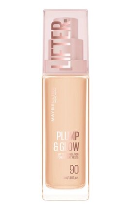 MAYBELLINE NY-Тональный крем Maybelline New York Lifter Plump & Glow Foundation SPF15 оттенок 90 30 мл-3600531716219-