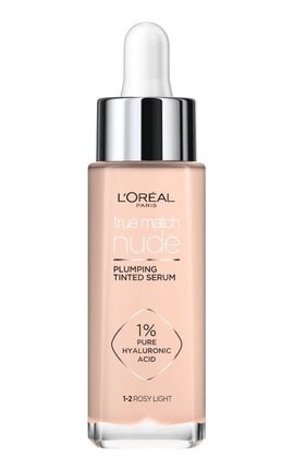 L'OREAL PARIS-Гиалуроновая тональная сыворотка для лица L'Oreal Paris True Match Nude 1-2 Rosy Light 30 мл-3600524101404-