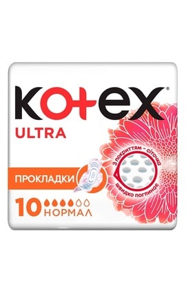 KOTEX-Прокладки жіночі Kotex Utra Dry Normal 10 шт-5029053542621-