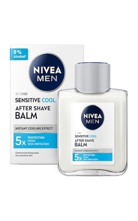 NIVEA-Бальзам після гоління чоловічий Nivea Men охолоджуючий для чутливої шкіри без вмісту спирту 100 мл-5900017102603