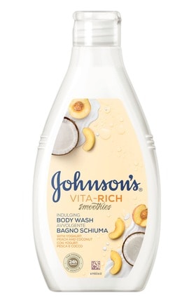JOHNSON'S-Гель для душу Johnson's Vita-Rich Смузі Розслаблюючий з йогуртом кокосом та екстрактом персика, 750 мл-3574661387239-