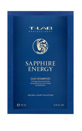 T-LAB-Шампунь для зміцнення волосся T-LAB Professional Sapphire Energy Duo Shampoo 15 мл-5060466663220-