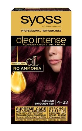OLEO INTENSE-Фарба для волосся Syoss Oleo Intense стійка з оліями 4-23 Бургундський червоний-9000100840835-