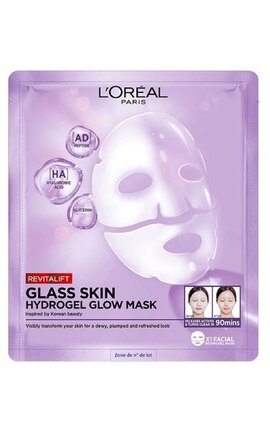 SKIN EXPERT-Гидрогелевая маска L'Oreal Paris Revitalift Filler Glass Skin для придания сияния коже лица 25 г-3600524259686-