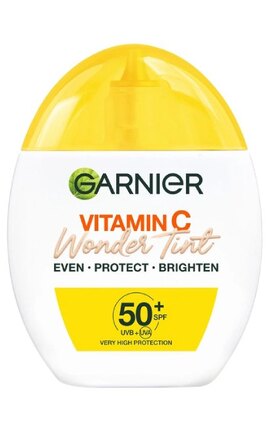 SKIN NATURAL-Тональный флюид для лица Garnier Vitamin C Wonder Tint SPF50 Светлый 40 мл-3600542658300-