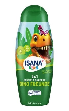 ISANA KIDS-Детский гель для душа Isana Kids 2в1 Dino 300 мл-4068134031976-