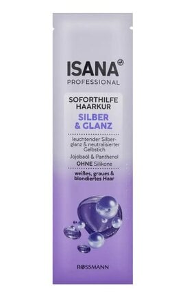 ISANA HAIR PROFESSIONAL-Маска для волосся Isana Professional Rossmann Silver & Glanz Срібло та блиск Для фарбованого волосся 20 мл-4305615625041