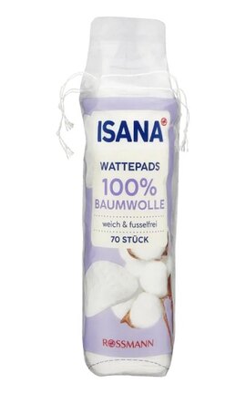 ISANA WATTE-Диски ватные косметические Isana 70 шт-4305615438078-