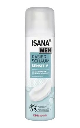ISANA MEN-Піна для гоління чоловіча Isana Men для чутливої шкіри 300 мл-4305615614076-