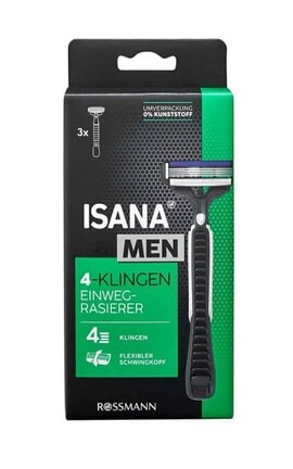 ISANA MEN-Станки для бритья мужские Isana Одноразовые 3 шт-4305615613963-