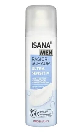 ISANA MEN-Піна для гоління чоловіча Isana Men для дуже чутливої шкіри 300 мл-4305615614083-