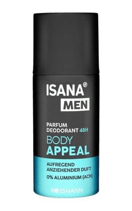 ISANA MEN-Дезодорант спрей мужской Isana Men Body Appeal 150 мл-4305615754093-