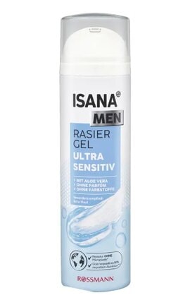 ISANA MEN-Гель для бритья мужской Isana Men для очень чувствительной кожи 200 мл.-4305615941387-