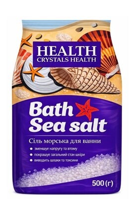 CRYSTALS HEALTH-Соль морская для ванн Crystals Health 500 г-4820106490187
