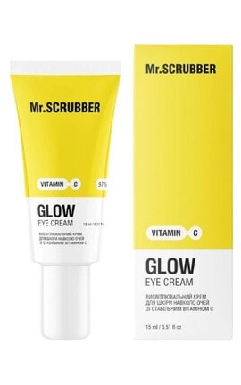 MR.SCRUBBER-Осветляющий крем для кожи вокруг глаз Mr.Scrubber Glow Vitamin C с витамином С 15 мл-4823109702448-