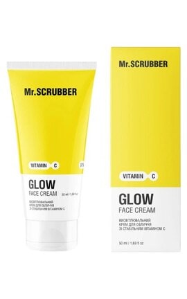 MR.SCRUBBER-Висвітлювальний крем для обличчя Mr.Scrubber Glow Vitamin C з вітаміном С 50 мл -4823109702431-