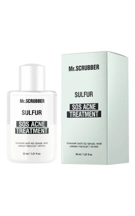 MR.SCRUBBER-Точечное средство от прыщей Mr.Scrubber SOS Acne Treatment Sulfur 30 мл-4823109702271-