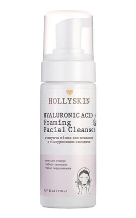 HOLLISKIN-Пінка для вмивання Hollyskin Hyaluronic Acid Foaming Facial Cleanser Очисна 150 мл-4823109700215-