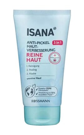 ISANA-Гель-пилинг для очищения кожи Isana 3 в 1 150 мл-4305615709864-