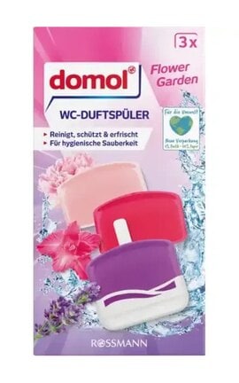 DOMOL-Средство для унитаза освежающее Domol Flower Garden 3х55 мл-4305615736747