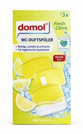 DOMOL-Туалетный блок Domol WC-Duftspüler Fresh Citrus 55ml x 3шт-4305615736754-