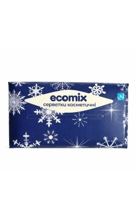 ECOMIX-Салфетки косметические Ecomix 2 слоя 150 шт-9210000074708