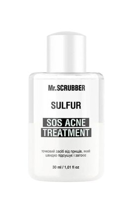 MR.SCRUBBER-Точковий засіб від прищів Mr.Scrubber SOS Acne Treatment Sulfur 30 мл-4823109702271-