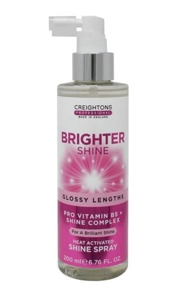 CREIGHTONS-Термоактивний спрей Creightons Professional Brighter Shine Heat Activated Shine Spray для додання блиску волоссю 200 мл-5015833001228-