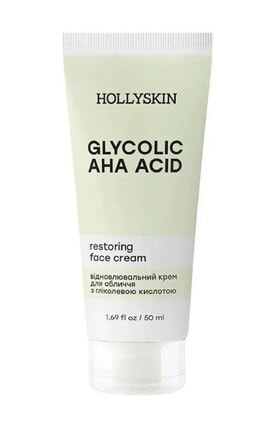 HOLLISKIN-Крем для обличчя Hollyskin Glycolic AHA Acid Face Cream з гліколевою кислотою 50 мл-4823109700628-