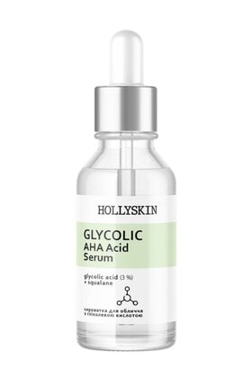 HOLLISKIN-Сироватка для обличчя Hollyskin Glycolic AHA Acid Serum 30 мл -4823109700253-