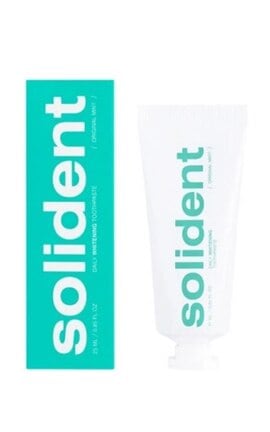 SOLIDENT-Щоденна відбілювальна зубна паста Solident Original mint м'ята 25 мл-4823109702639-