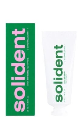 SOLIDENT-Щоденна відбілювальна зубна паста Solident Watermelon mint кавун-м'ята 25 мл-4823109702608-