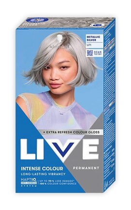 LIVE-Стійка крем-фарба для волосся Schwarzkopf LIVE Сріблястий Металік-9000101771947-