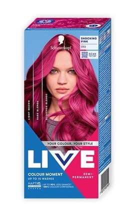 LIVE-Напів-стійка фарба для волосся Schwarzkopf LIVE Ultra Brights Shoking Pink 093 Шокуючий Рожевий -9000101069990-