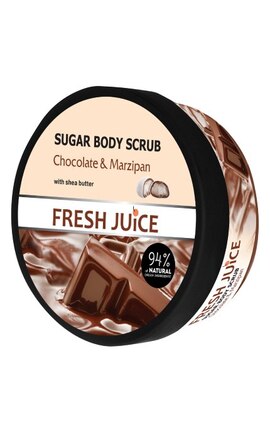 FRESH JUICE-Цукровий скраб для тіла Fresh Juice Шоколад і марципан 225 мл-4823015925788-