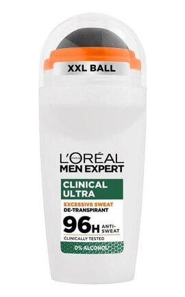 MEN EXPERT-Дезодорант-антиперспирант в шариковом флаконе L'Oreal Paris Men Expert Clinical Ultra защита от пота до 96 часов 50 мл-3600524251826-