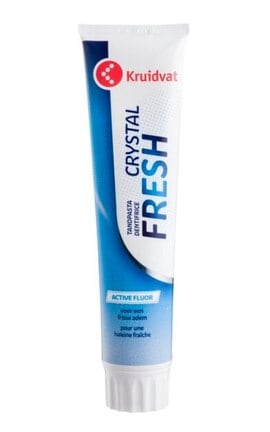 KRUIDVAT-Зубна паста Kruidvat Crystal Fresh Active Fluor для зміцнення емалі та профілактики карієсу 125 мл-8720674391946-