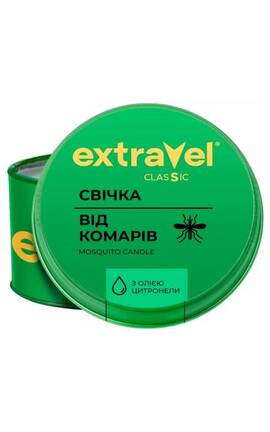 EXTRAVEL-Репеллентная свеча от комаров Extravel Classic 110 г-4820184441538-