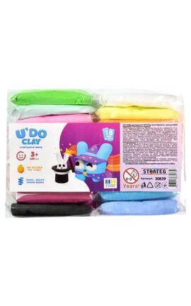 STRATEG-Набір для творчості Strateg Udo Clay Брикет 6 г х 18 шт-4823113889739-