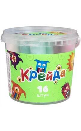 STRATEG-Мел Strateg разноцветный крупный 16 шт-4823113839345-