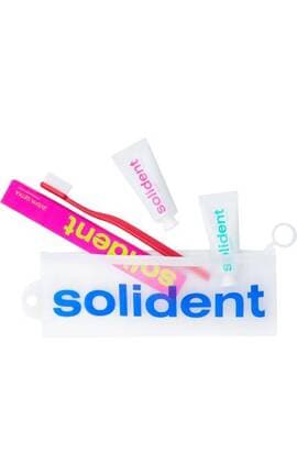 SOLIDENT-Набор для путешествий Solident Travel Kit Mint-Peach-4820200416557-