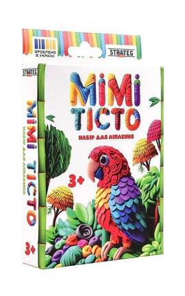STRATEG-Набір для ліплення MIMI тісто Папуга 1 шт-4823113893606-