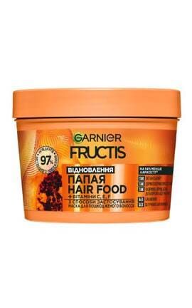 FRUCTIS-Маска для волосся Garnier Fructis Папайя Відновлення 390 мл-3600542258876-