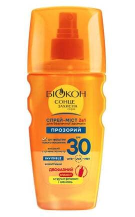 БІОКОН-Спрей-мист Биокон 2в1 SPF 30 прозрачный 160 мл-4823110304488-