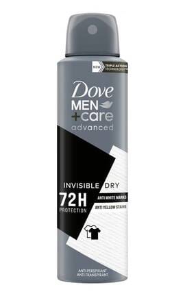 --Дезодорант-спрей Dove Men+Care Невидимая сухость 72 часа 150 мл-8720181284359-
