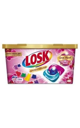 LOSK-Капсули для прання Losk Power Caps Ароматерапія Ефірні олії та аромат Малазійська квітка 13 шт-9000101803112-
