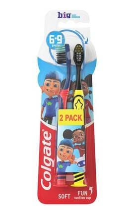 COLGATE-Дитяча зубна щітка Colgate Kids’ Smiles М’яка 6-9 років 2 шт-8718951613911-